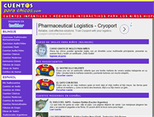 Tablet Screenshot of cuentosparachicos.com